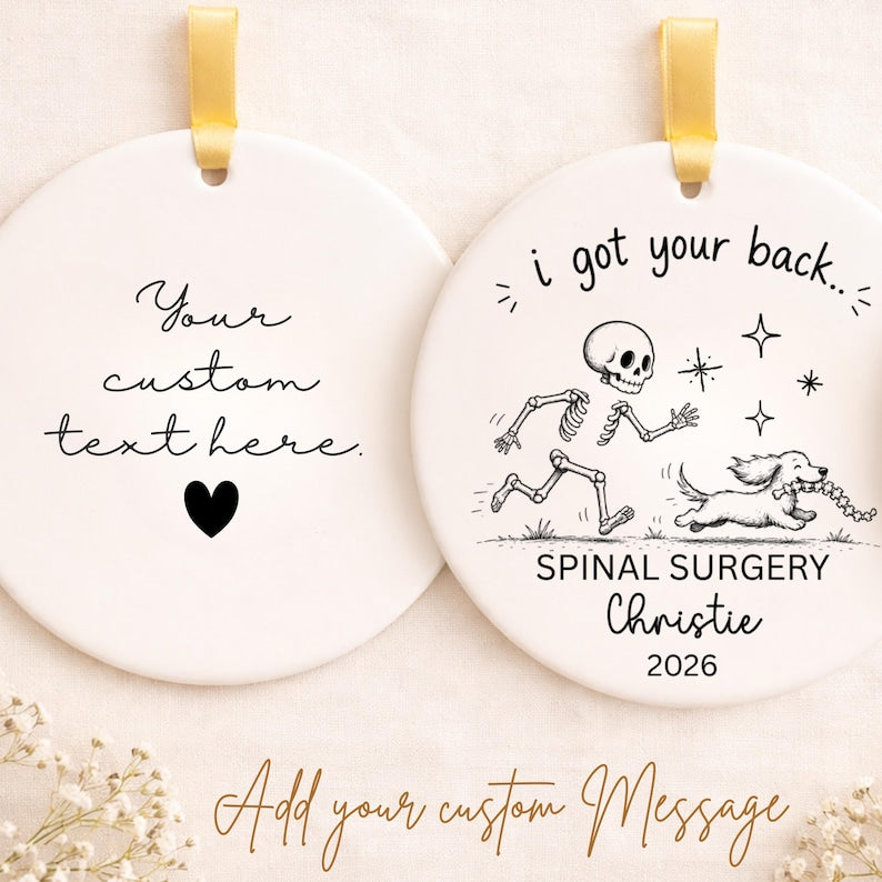 Personalized Spinal Surgery Ornament – Back Surgery Gift product image 2