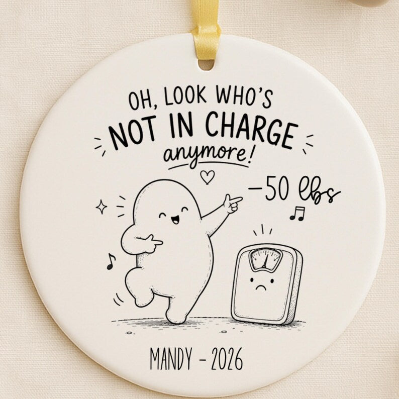 Personalized Weight Loss Ornament – Funny Weight Loss Gift product image 4