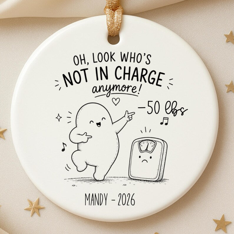Personalized Weight Loss Ornament – Funny Weight Loss Gift product image 6