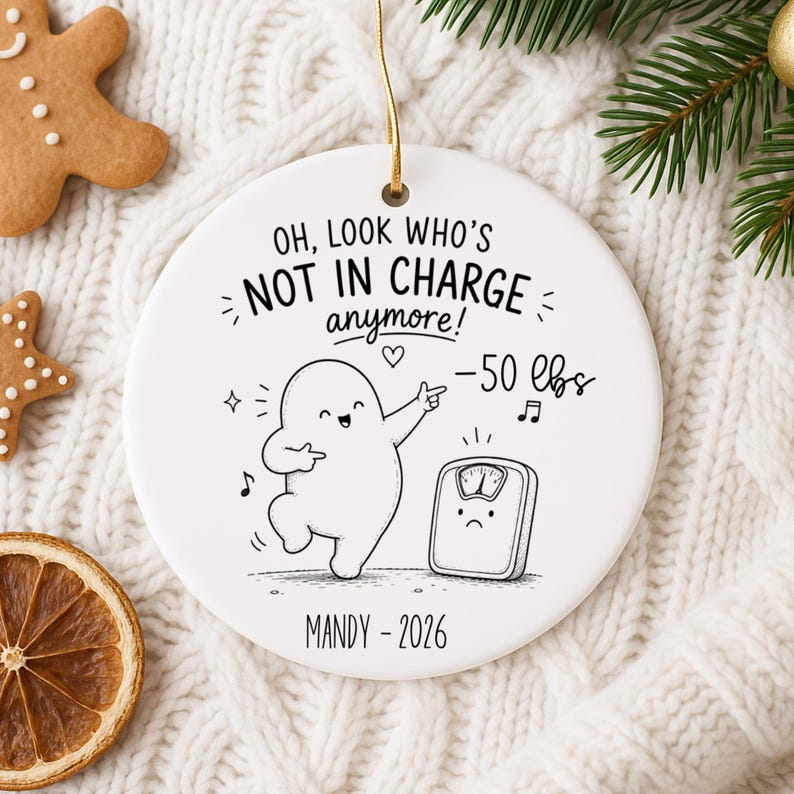Personalized Weight Loss Ornament – Funny Weight Loss Gift product image 10