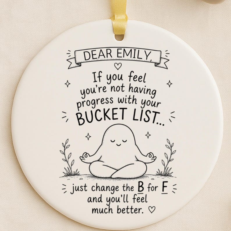 Personalized Funny Bucket List Ornament – Gift for Best Friend product image 4