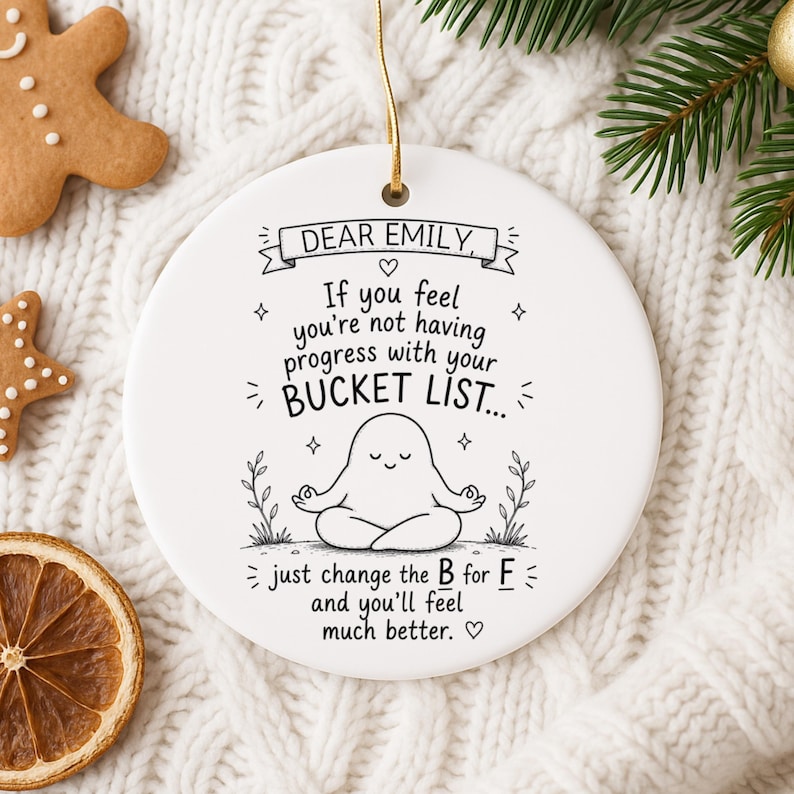 Personalized Funny Bucket List Ornament – Gift for Best Friend product image 10