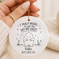Personalized Breast Surgery Ornament – Breast Reduction Gift personalized Christmas ornament