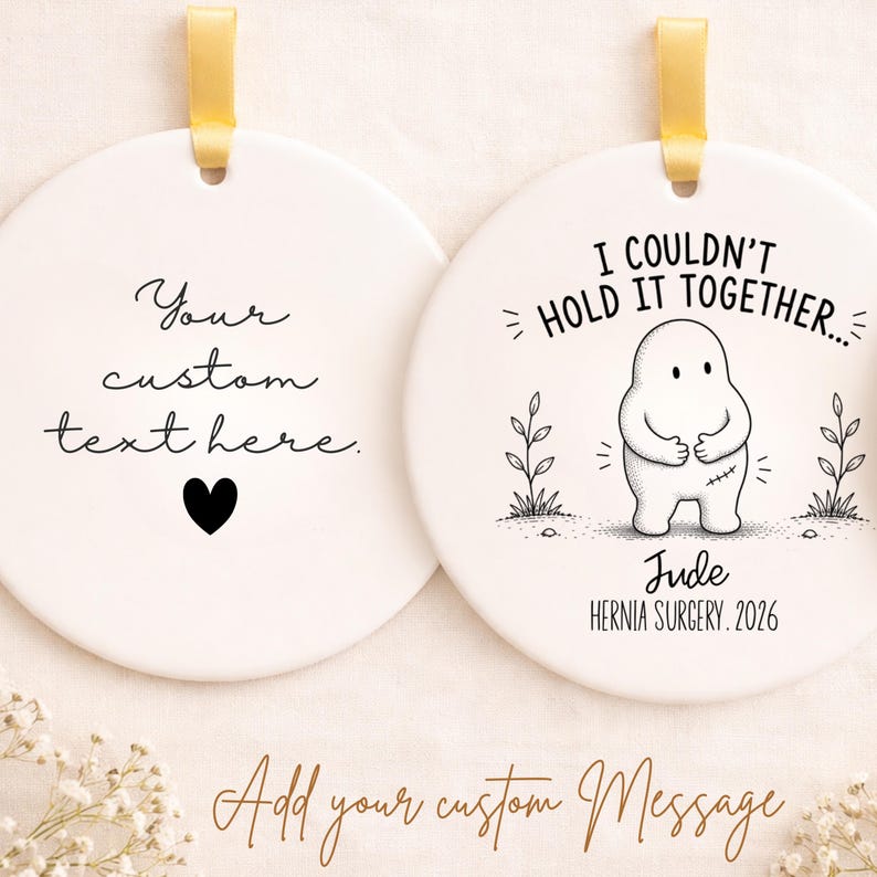 Personalized Hernia Surgery Ornament – Hernia Repair Gift product image 2