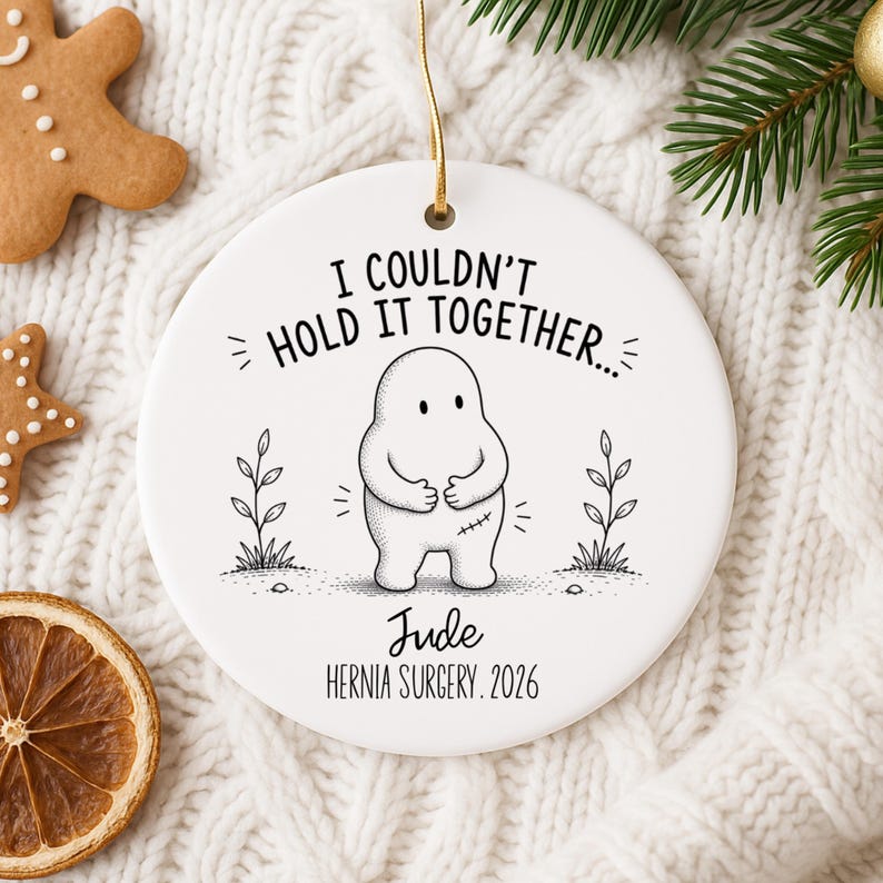 Personalized Hernia Surgery Ornament – Hernia Repair Gift product image 10