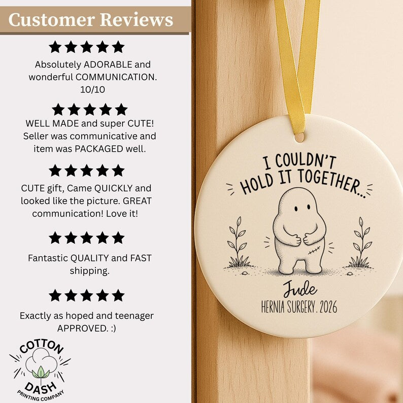 Personalized Hernia Surgery Ornament – Hernia Repair Gift product image 12