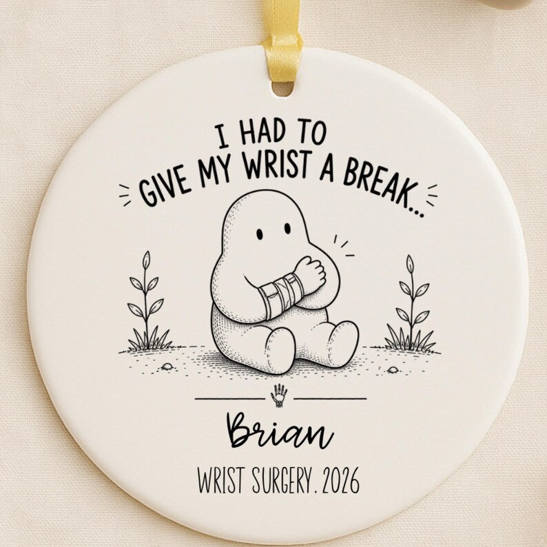 Personalized Wrist Surgery Ornament – Wrist Surgery Gift product image 4