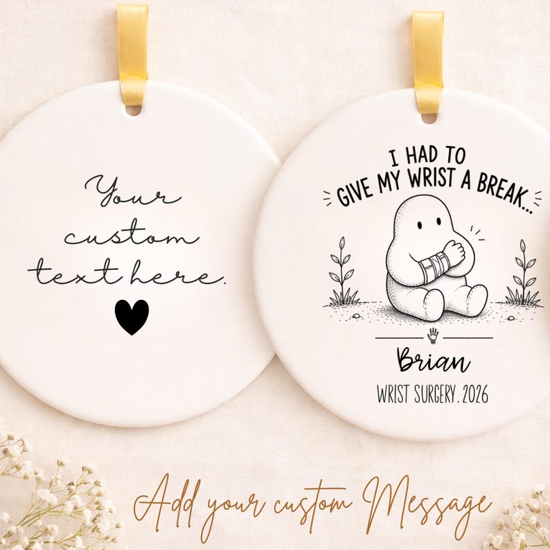 Personalized Wrist Surgery Ornament – Wrist Surgery Gift product image 2