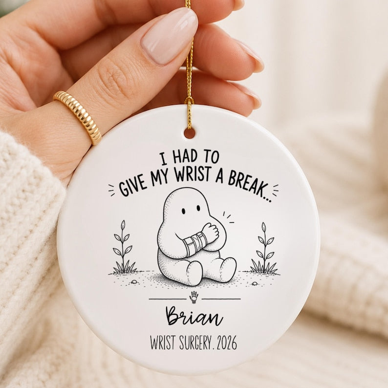 Personalized Wrist Surgery Ornament – Wrist Surgery Gift personalized Christmas ornament