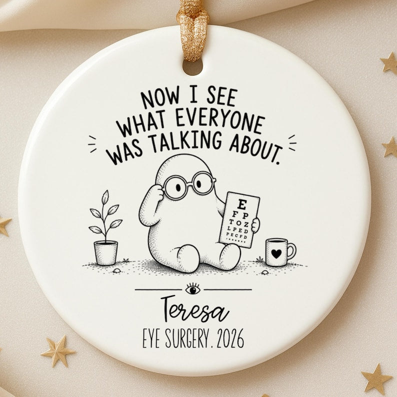 Personalized Eye Surgery Ornament – Cataract Surgery Gift product image 4