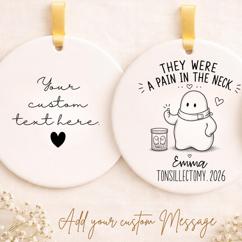 Personalized Tonsillectomy Ornament – Tonsillectomy Gift product image 2