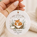 Personalized Baby Announcement Ornament – Pregnancy Announcement Gift personalized Christmas ornament
