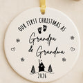 Personalized First Christmas as Grandparents Ornament – Grandma Grandpa Christmas Gift personalized Christmas ornament