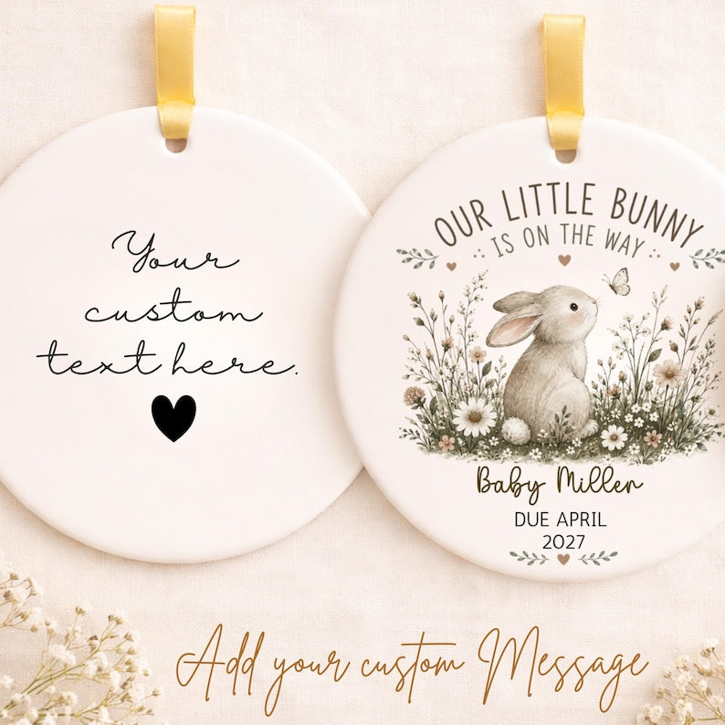 Pregnancy Announcement Ornament – Easter Pregnancy Reveal product image 2