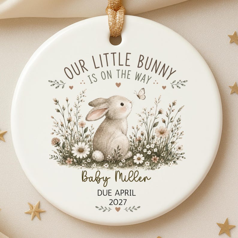 Pregnancy Announcement Ornament – Easter Pregnancy Reveal product image 4