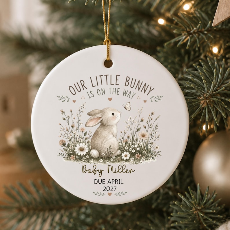 Pregnancy Announcement Ornament – Easter Pregnancy Reveal product image 11