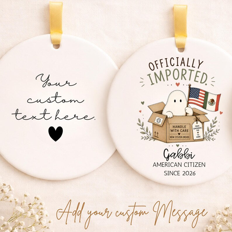 American Citizenship Ornament – Personalized New American Citizen Gift product image 2