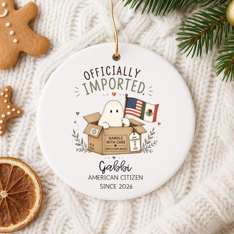 American Citizenship Ornament – Personalized New American Citizen Gift product image 10