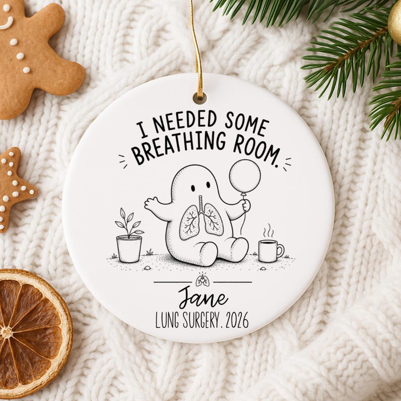 Personalized Lung Surgery Ornament – Lung Surgery Gift product image 10
