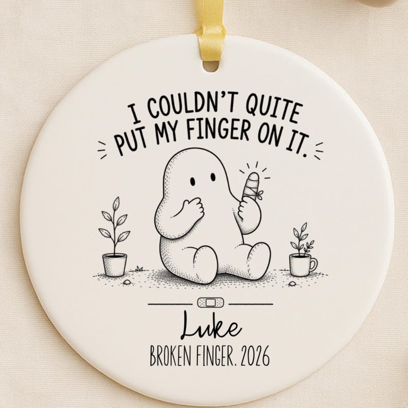 Personalized Broken Finger Ornament – Broken Finger Gift product image 8