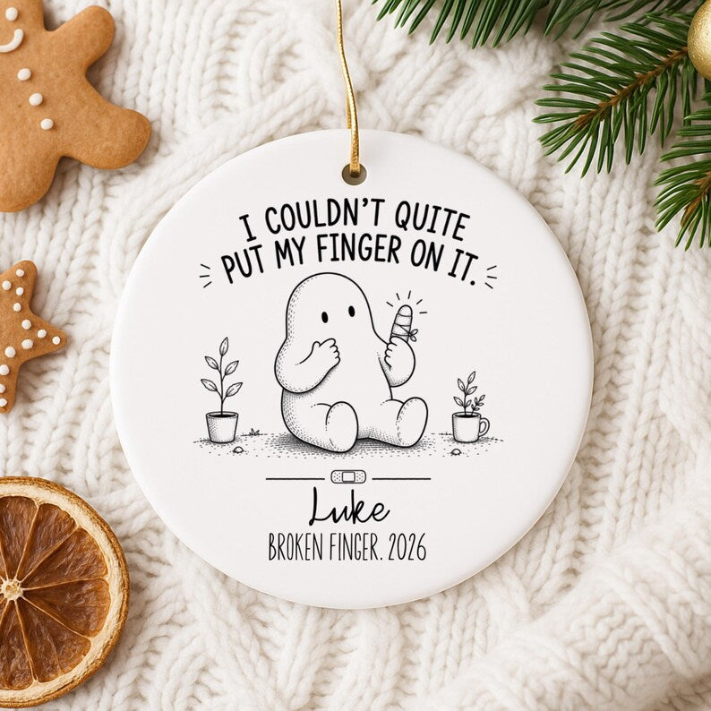 Personalized Broken Finger Ornament – Broken Finger Gift product image 10