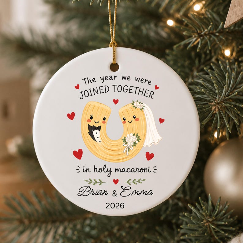 Custom Couple Wedding Gift | Personalized Newlywed Keepsake Wedding Day | First Christmas Marri product image 11