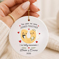Custom Couple Wedding Gift | Personalized Newlywed Keepsake Wedding Day | First Christmas Marri personalized Christmas ornament