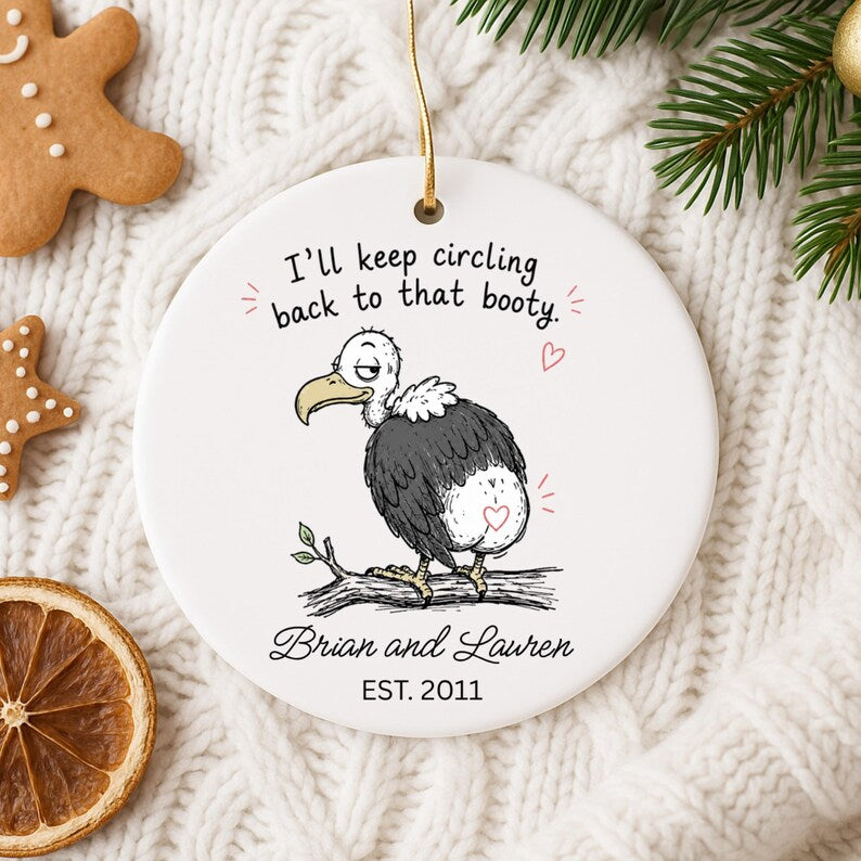Funny Personalized Couple Ornament | Funny Anniversary Gift | Husband Wife Christmas Ornament | product image 11