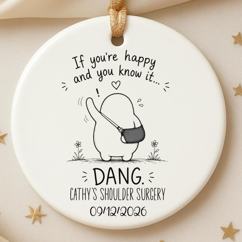Funny Shoulder Surgery Gift | Personalized Shoulder Recovery Ornament | Rotator Cuff Surgery Gi product image 4
