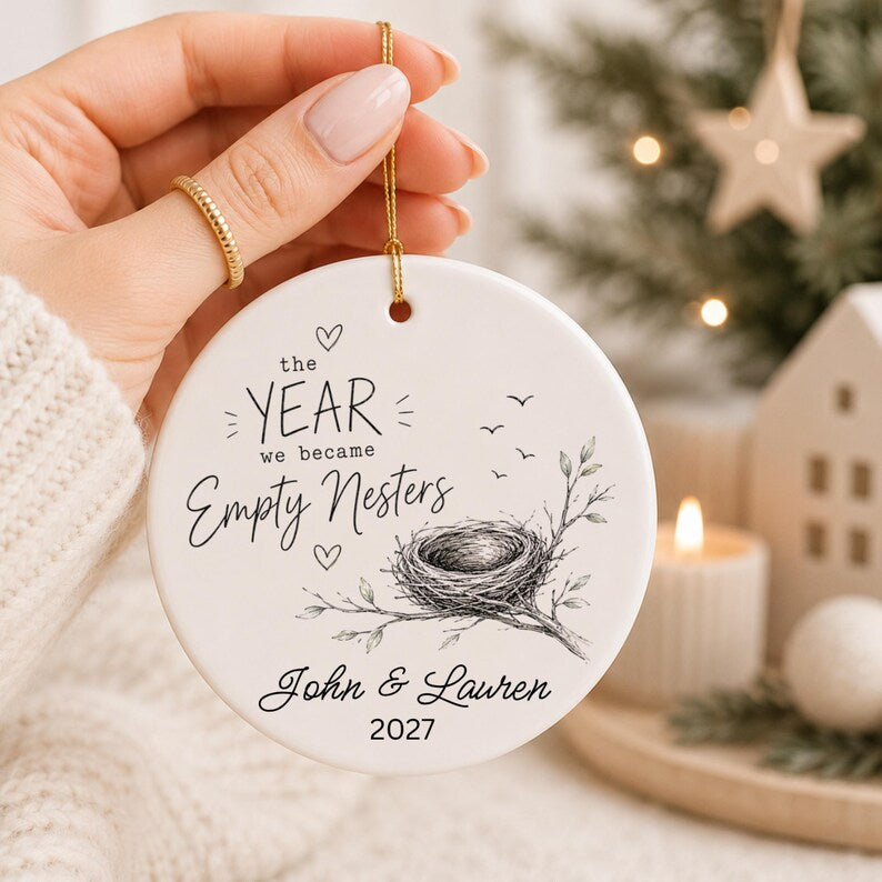 First Christmas Empty Nest Ornament | Personalized Empty Nester Gift | Parents Christmas Keepsa product image 8