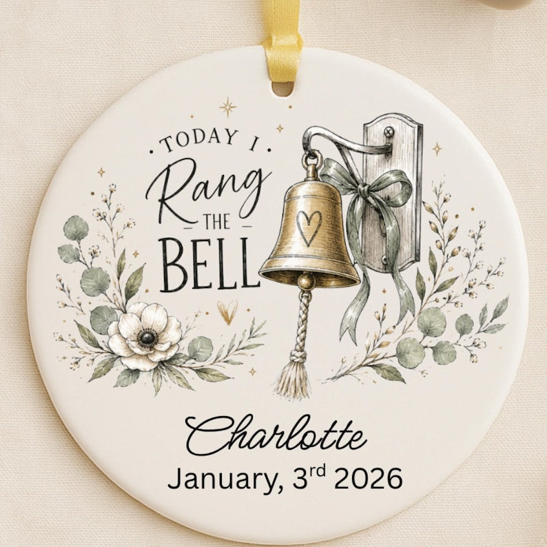 Ring The Bell Ornament Personalized | Chemo Graduation Gift | Cancer Survivor Gift product image 4