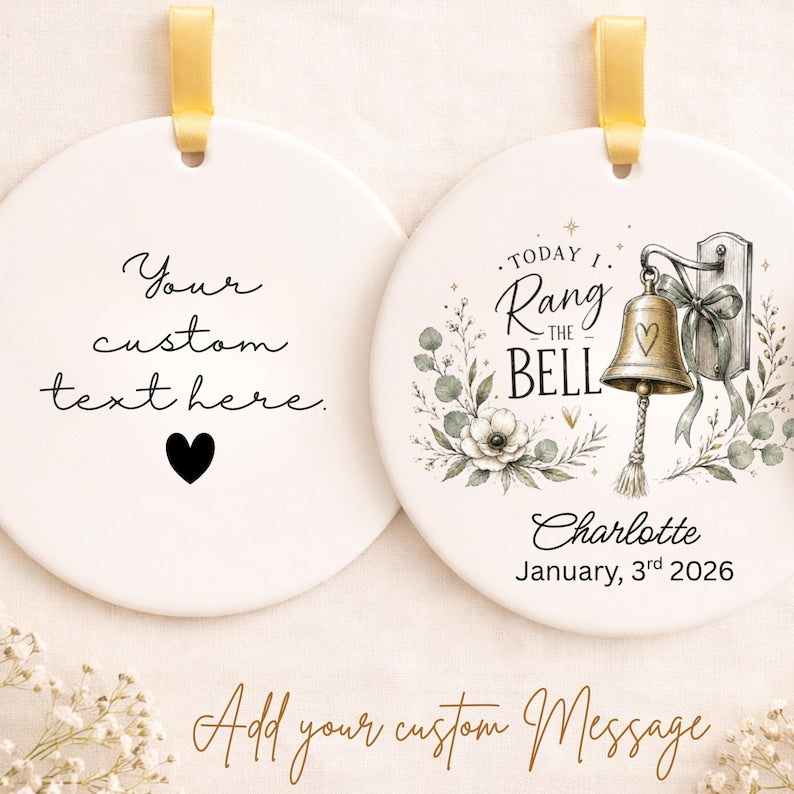 Ring The Bell Ornament Personalized | Chemo Graduation Gift | Cancer Survivor Gift product image 2