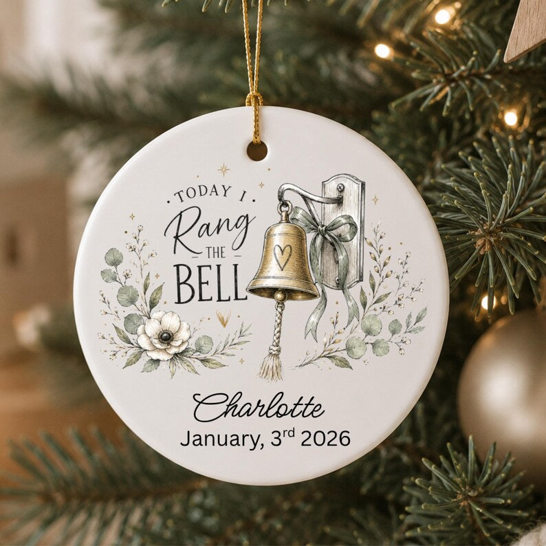 Ring The Bell Ornament Personalized | Chemo Graduation Gift | Cancer Survivor Gift product image 11