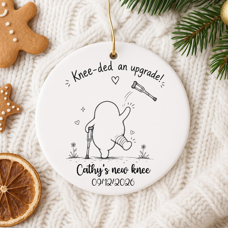 Personalized Knee Surgery Ornament – Knee Replacement Gift product image 9