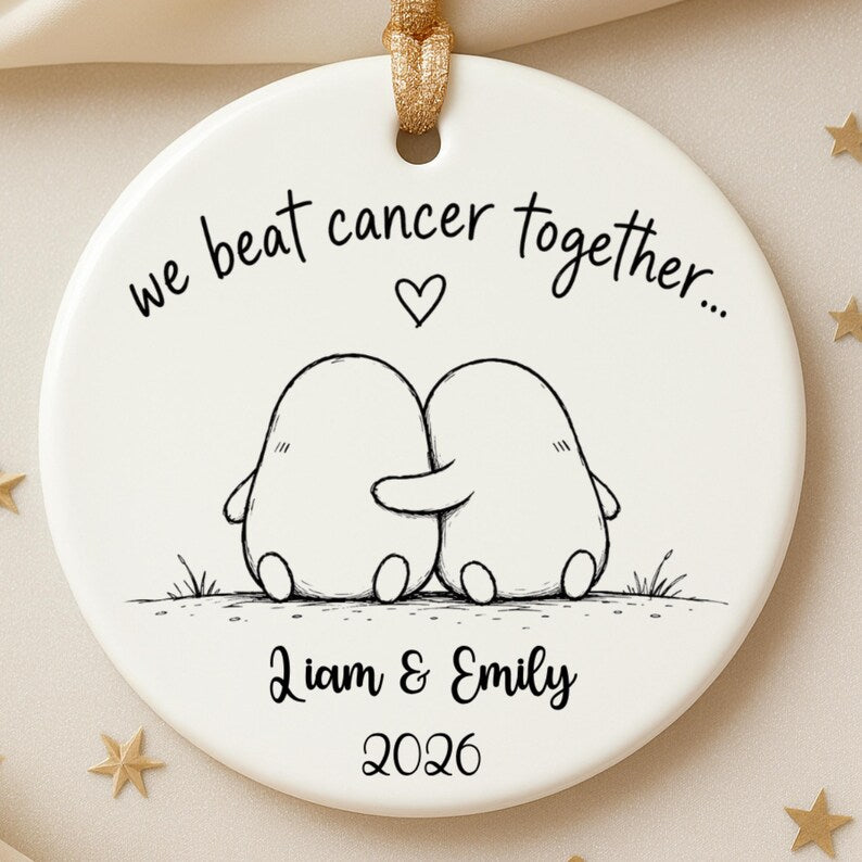 Personalized Cancer Survivor Ornament – Beat Cancer Together Gift product image 8