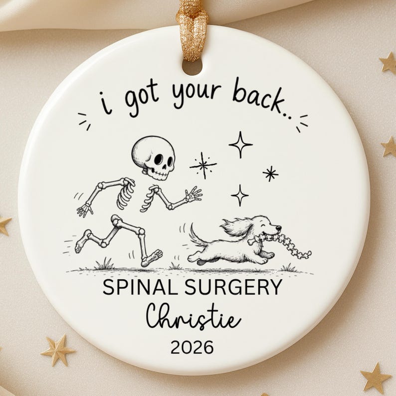 Personalized Spinal Surgery Ornament – Back Surgery Gift product image 8
