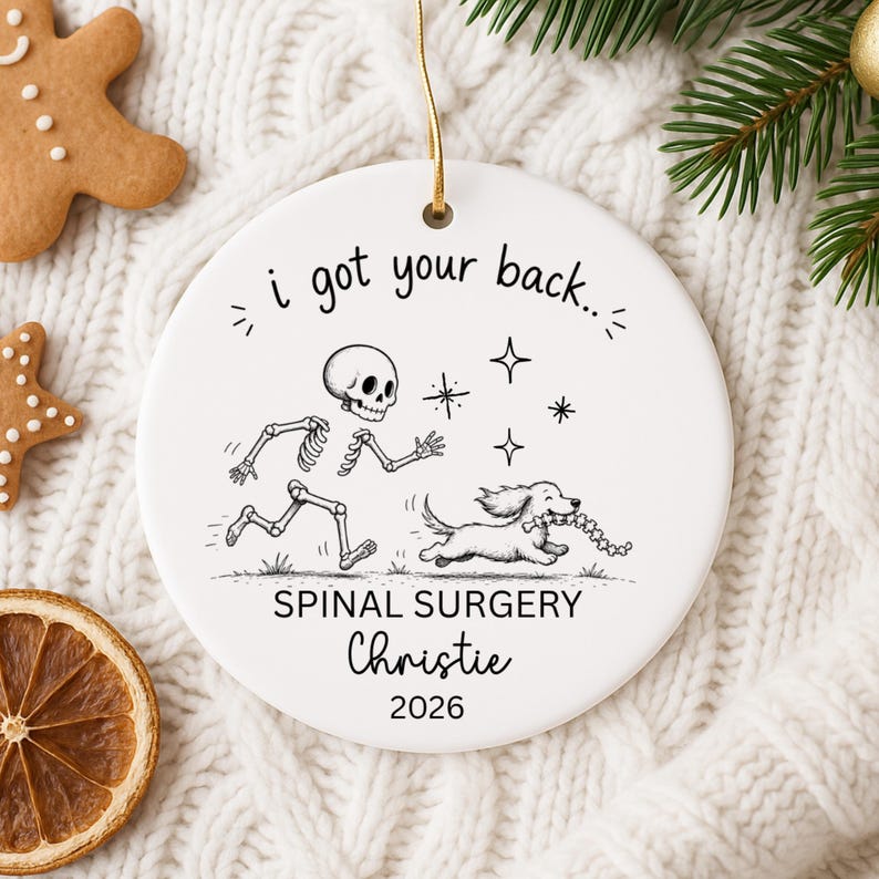 Personalized Spinal Surgery Ornament – Back Surgery Gift product image 9