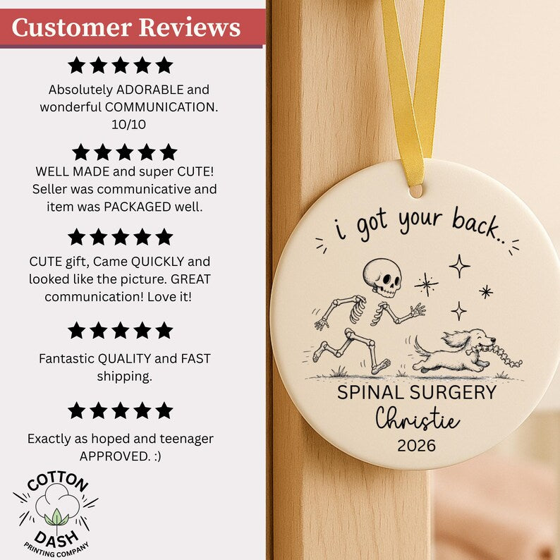 Personalized Spinal Surgery Ornament – Back Surgery Gift product image 12