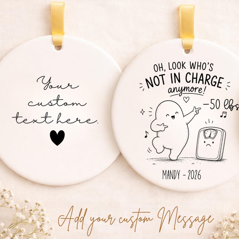 Personalized Weight Loss Ornament – Funny Weight Loss Gift product image 2