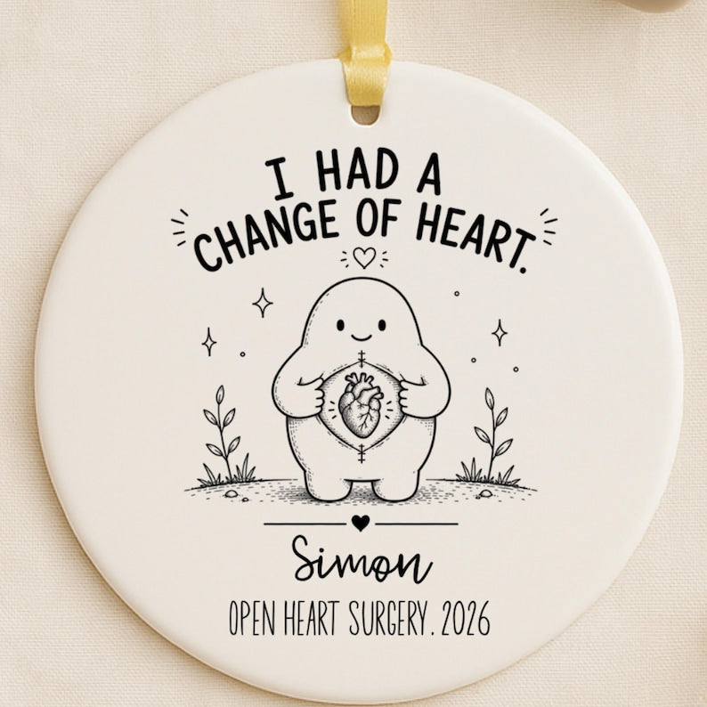Personalized Open Heart Surgery Ornament – Heart Surgery Gift product image 4