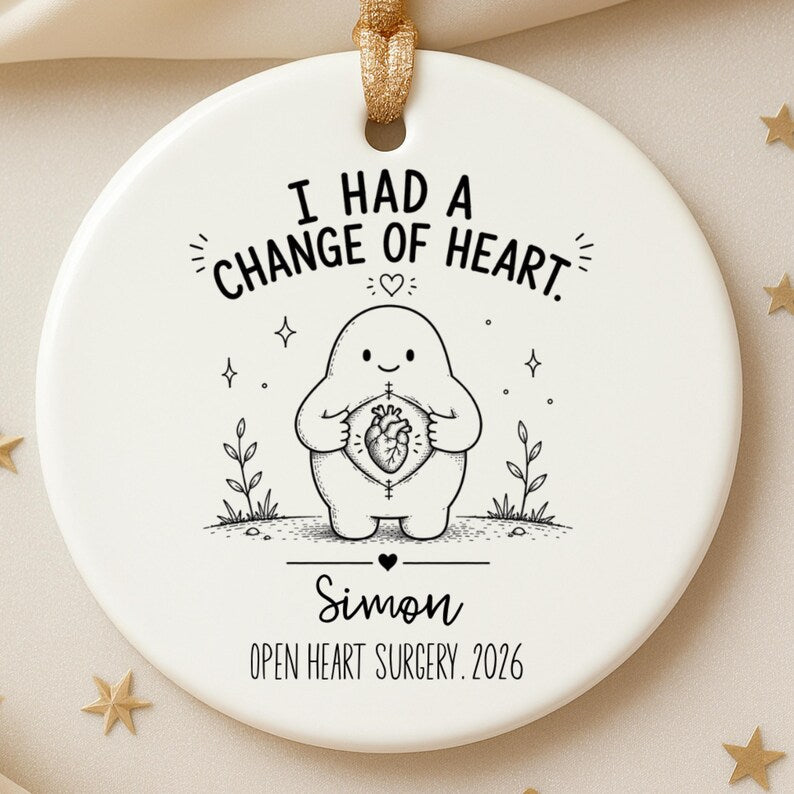 Personalized Open Heart Surgery Ornament – Heart Surgery Gift product image 8