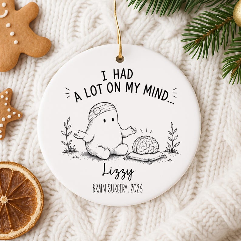 Personalized Brain Surgery Ornament – Brain Surgery Gift product image 4