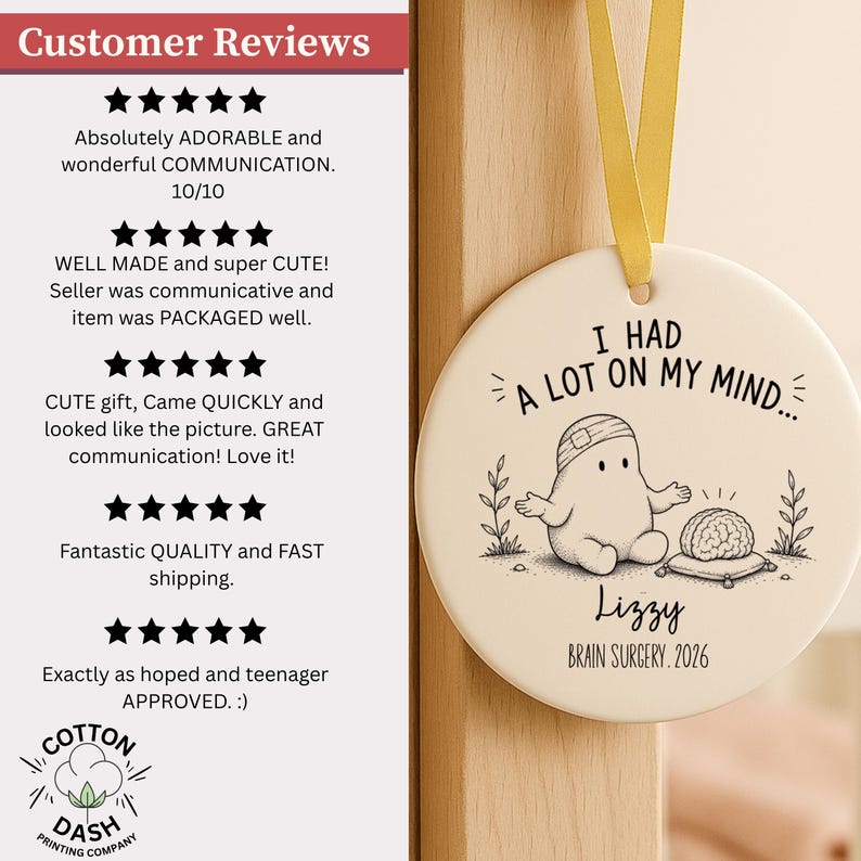 Personalized Brain Surgery Ornament – Brain Surgery Gift product image 12
