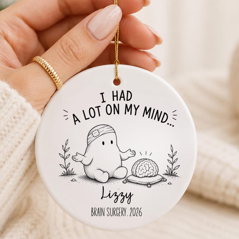 Personalized Brain Surgery Ornament – Brain Surgery Gift personalized Christmas ornament