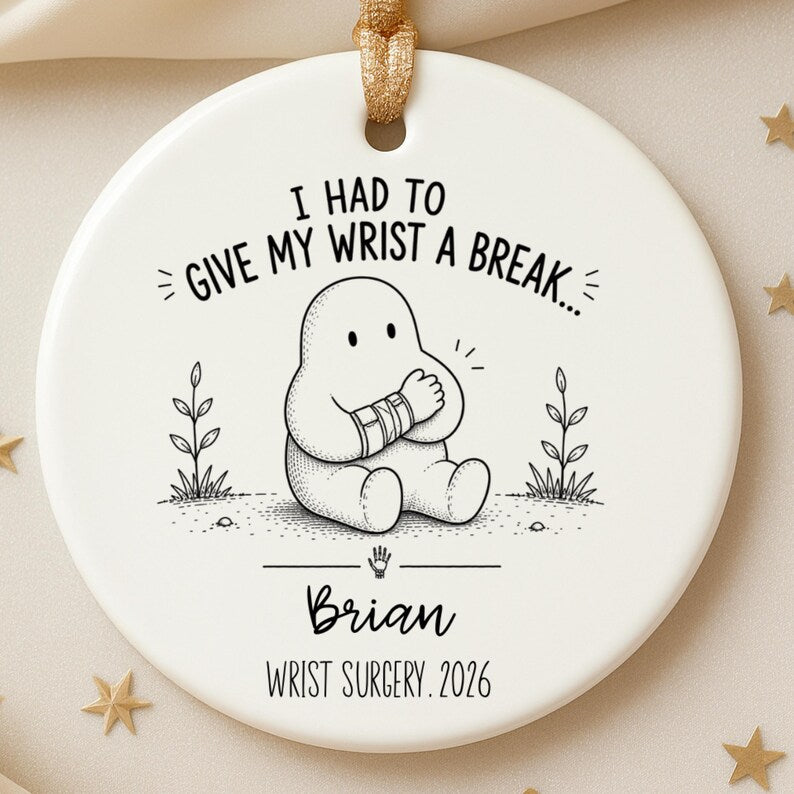 Personalized Wrist Surgery Ornament – Wrist Surgery Gift product image 8