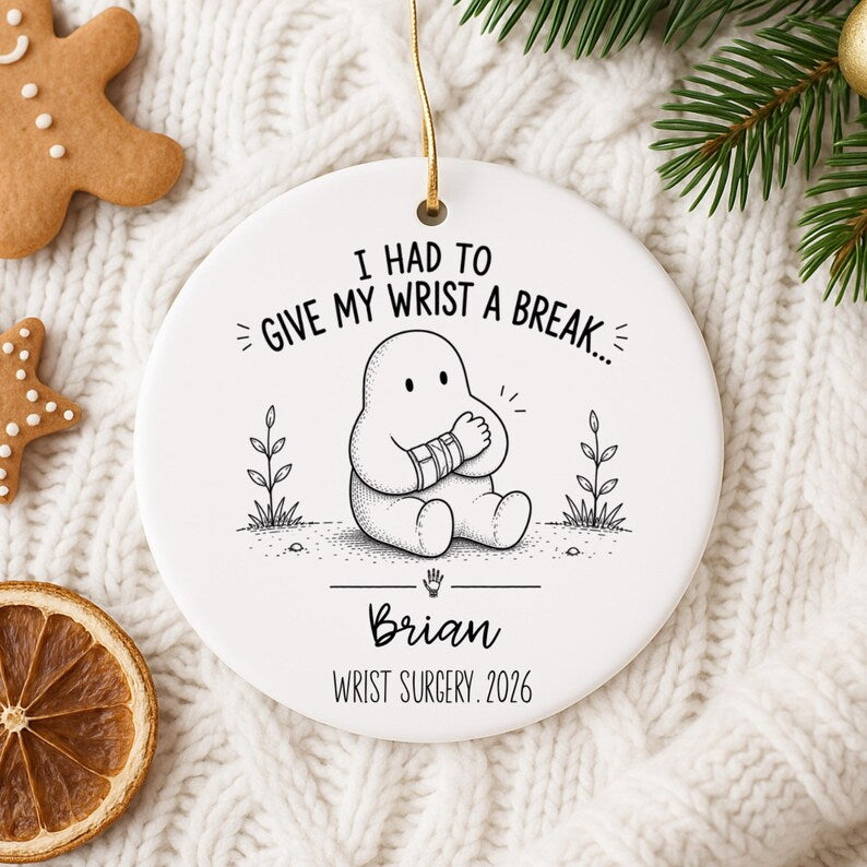 Personalized Wrist Surgery Ornament – Wrist Surgery Gift product image 10