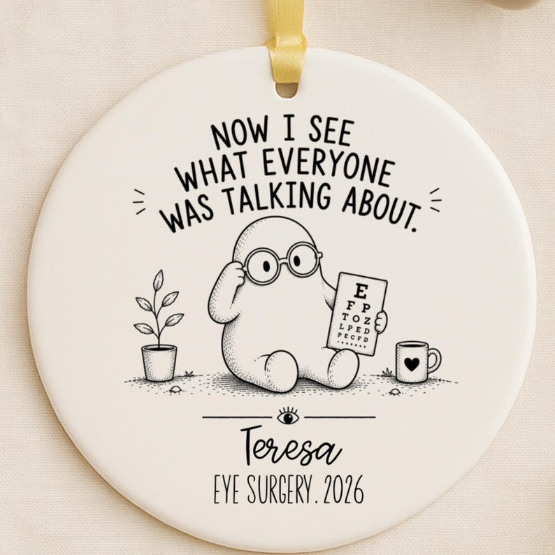 Personalized Eye Surgery Ornament – Cataract Surgery Gift product image 6