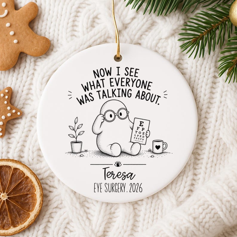 Personalized Eye Surgery Ornament – Cataract Surgery Gift product image 8