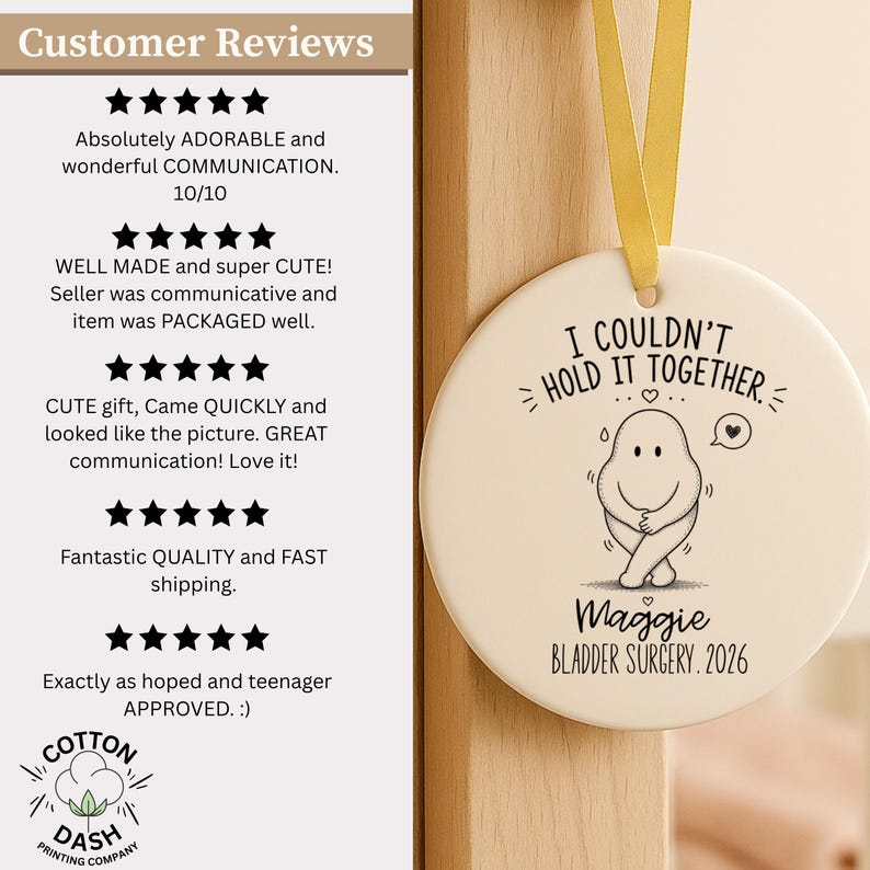 Personalized Bladder Surgery Ornament – Bladder Surgery Gift product image 12