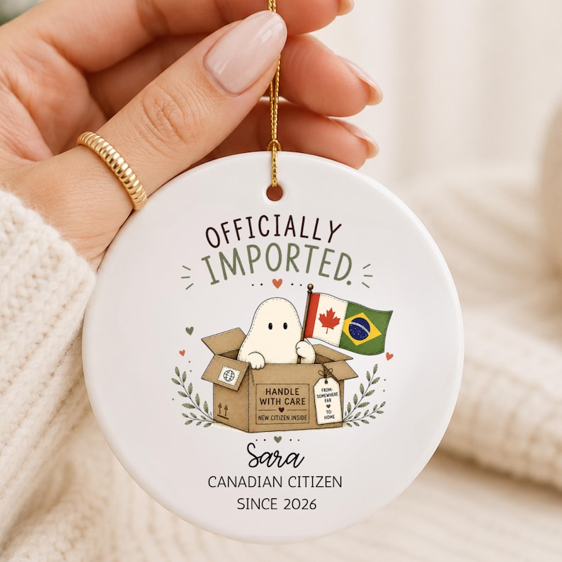 Personalized Canadian Citizenship Ornament – New Citizen Gift product image 8